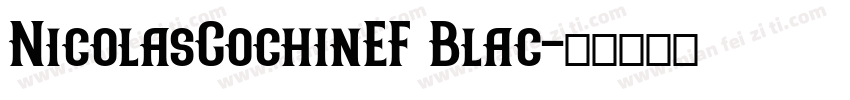 NicolasCochinEF Blac字体转换